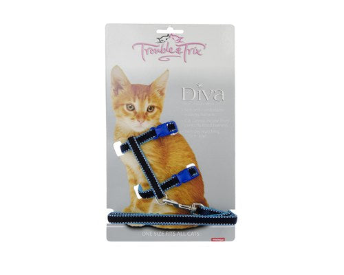Trouble & Trix Diva Velvet Cat Harness